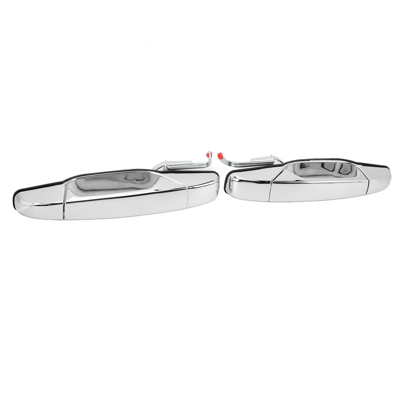 2pcs Exterior Chrome Door Handle ABS Plastic Automotive Outside Door