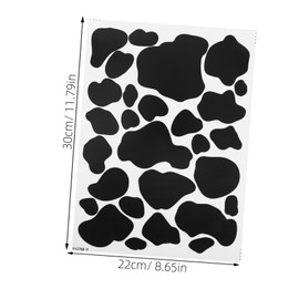 KONTONTY 10 Sheets Removable Cow Spot Wall Stickers Versatile Decals for Nursery Classroom Furniture Decor Fade Resistant Safe for Mugs DIY Projects