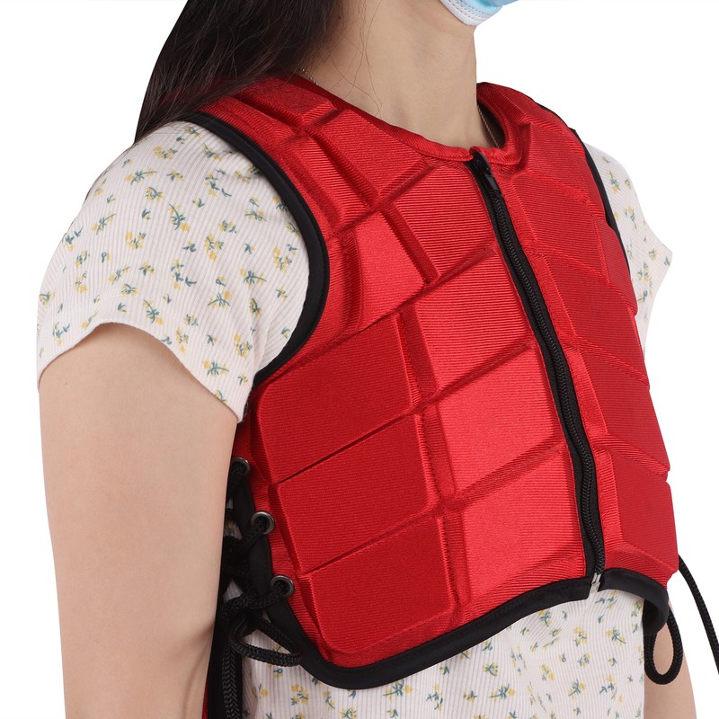 Kids Equestrian Vest Foam Padded Safety Horse Riding Protective Gear