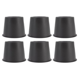 6 PCS Anti Vibration Pads Sofa Feet Pad Furniture Riser Mat for Table Cabinet Bed 3in Black Round
