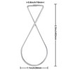 Outus 50 Packs Hook Clips Ceiling Tile Hooks T-bar Drop