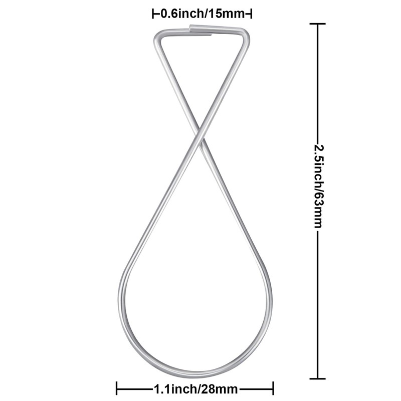 Outus 50 Packs Hook Clips Ceiling Tile Hooks T-bar Drop