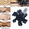 Slab Flattening Router Bit 1/2 Shank, 6-Wing, 2" Cutting Dia,