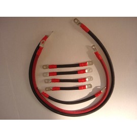 temco 2 awg  HD EZ-GO  TXT Golf Cart Battery Cables 7 pc set - made in USA