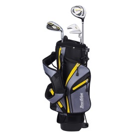 Tour Edge HL-J Junior Complete Golf Set with Bag (Right Hand, Graphite, 1 Putter, 1 Iron, 1 Wood 3-6 YRS) Yellow