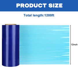 1200FT Winter Pool Cover Seal for Above Ground Pools, Stretchable Pool Cover Wrap Stretch Film Cling,Heavy Duty Shrink Film Stretch Films Wrap for Moving