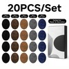MEOAlBkey 20-Pack Oval Velvet Iron on Patches