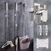 Hejo 304 Stainless Steel Broom Holder Wall Mounted, Heavy Duty