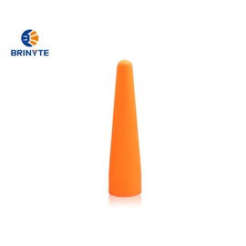 Brinyte BTW18 7-Inch Orange Silicone Traffic Wand Foldable for PT18Pro LED Flashlight, Safety Light Baton with Head Diameter of 40-45 mm/1.57–1.77 inches, for Traffic Control, Lighting & Car Directing