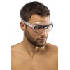 Cressi Cobra Anti Fog Premium Swim Goggles Mask - Clear/Black,