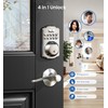 Veise Fingerprint Door Lock, Keyless Entry, Auto Lock, Electronic Keypad