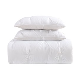 Truly Soft Everyday Pleated Duvet Set, King, White