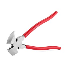 Bates- Fencing Pliers, 10.8 Inch, Red, Multi Tool Fence Pliers, Fence Tools
