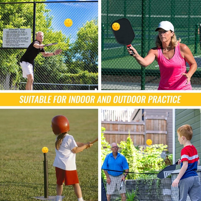 12 Pack Plastic Baseballs for Adults, Sports Training Equipment, T-Ball,