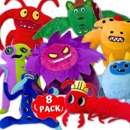 Garden of Bann Plush 8 Pack - 10 inch Plush Soft Stuffed Toy for Garten of Ban Ban Fans (8 Pack)