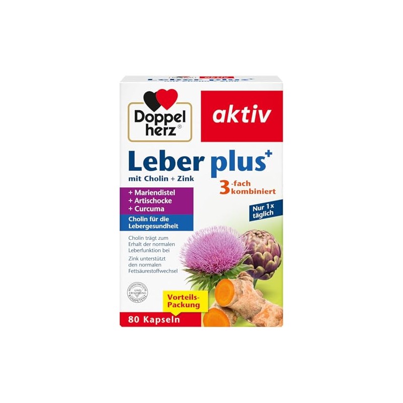 Doppelherz Liver Plus | With choline as a contribution to