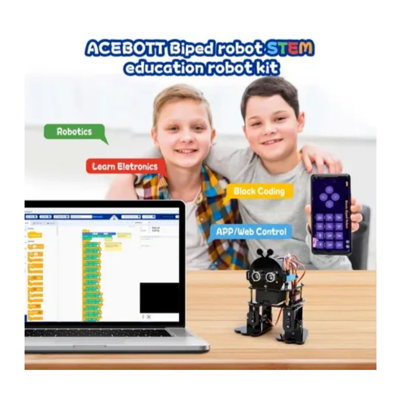 ACEBOTT Dancing Robot DIY Kit by ACEBOTT - Learn Programming