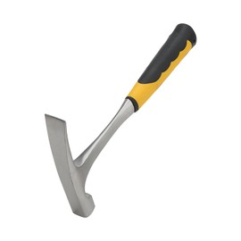 JOIKIT 29oz Brick Hammer, Flat Head Rock Pick Hammer, Double Head Geological Hammer for Mining