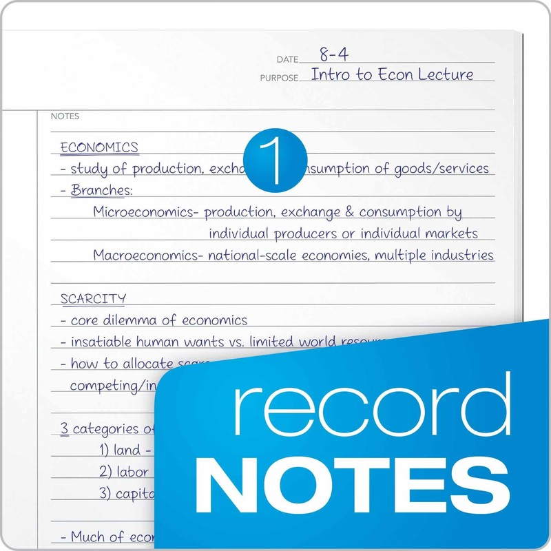 Oxford Tops FocusNotes Writing Pad, 8-1/2" x 11-3/4", 50 Sheets