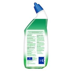 Lysol Toilet Bowl Cleaner Gel, For Cleaning and Disinfecting, Stain Removal, Forest Rain Scent, 24 Oz (Pack of 4) - With 1ct Auto In-The-Bowl Toilet Cleaner, Ocean Fresh