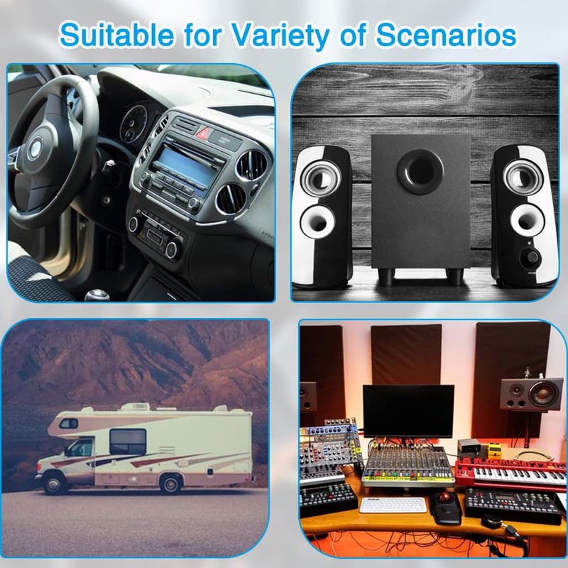 Ftrule Car Amplifier Cable Set Connection Set, 10GA Subwoofer Cable