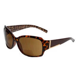 Calabria RE3560BF-AP BiFocal Sunglasses +1.75 Tortoise Havana Gold Cheetah/Amber Brown Womens Bi-Focal Sun Readers Fashion