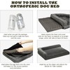WINDRACING Orthopedic Dog Beds for Large, Medium Dogs, Waterproof Egg