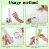 Jindizi 3 pcs Herb Keeper, Herb Saver for Refrigerator, Herb