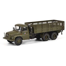 Schuco 450375800 Tatra T148 Flat Bed Truck, Military CSSR, Platform with Grids, Model Car, 1:43 Scale Limited Edition