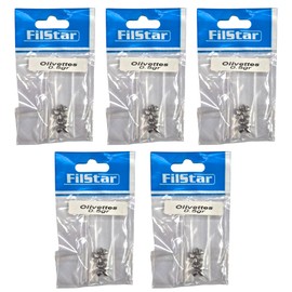 PRO FILSTAR Inline Fishing Lead Set 50 x 0.5 g - Lead Weights - Dropshot Lead - Fishing Lead Set - Lead Fishing - Fishing Weights - Fishing Drop Shot Lead - Fishing Accessories - Scrap Lead - Lead