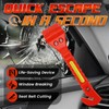 Milifox 2 Pack Car Window Breaker Seatbelt Cutter - Auto