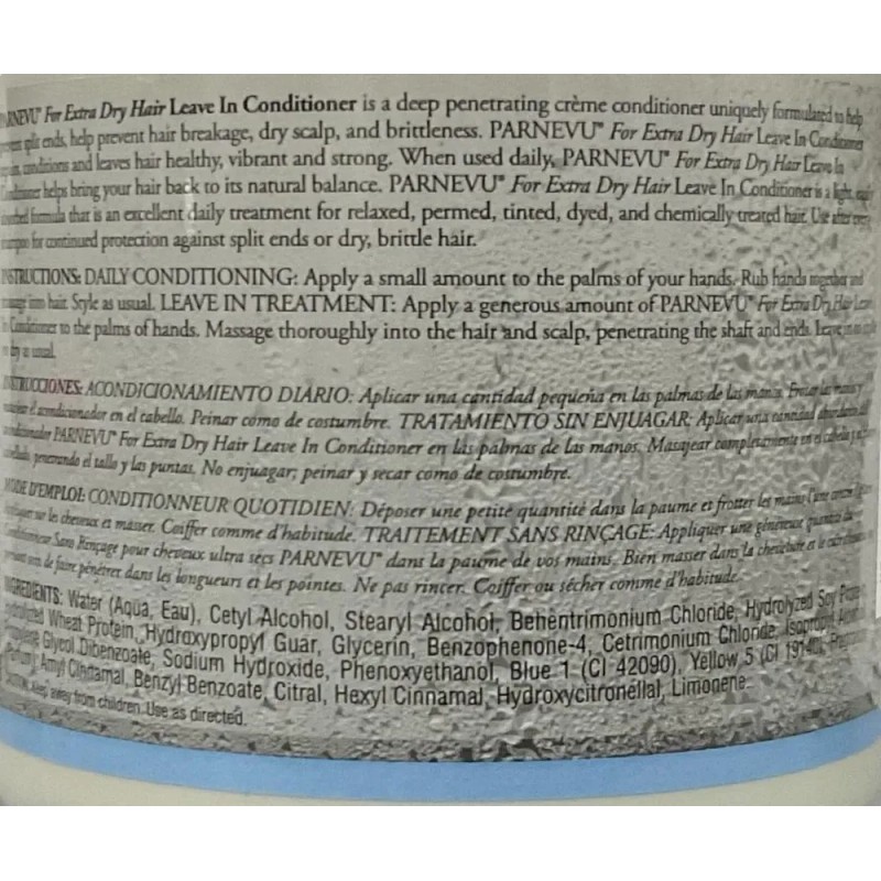 Acondicionador Sin Enjuague Parnevu Para Cabello Extra Seco,