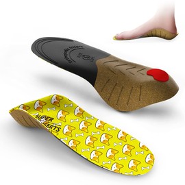 Children's Orthopedic Insoles Flat Feet Insoles Shock Absorbing Standing Work Orthodontic Insoles for Children Clubs M