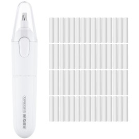 M&G Electric Eraser for Artists, Rechargeable 60 Eraser Refills, Automatic Portable Plastic Pen, Requires 2 AAA Batteries (Not Included), Battery Operated for Drafting, Sketching, Painting (White)