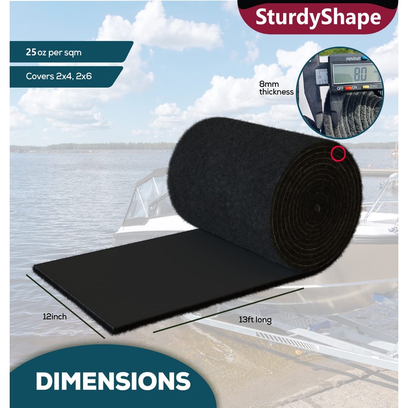 SturdyShape Boat Trailer bunk Carpet Kit -The Marine Carpet is