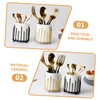 Ciieeo Chopsticks Storage Holder Elegant Ceramic Utensil Display for Kitchen