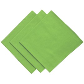 Pack of 3 Napkins 45 cm x 45 cm 100% Cotton in Light Green