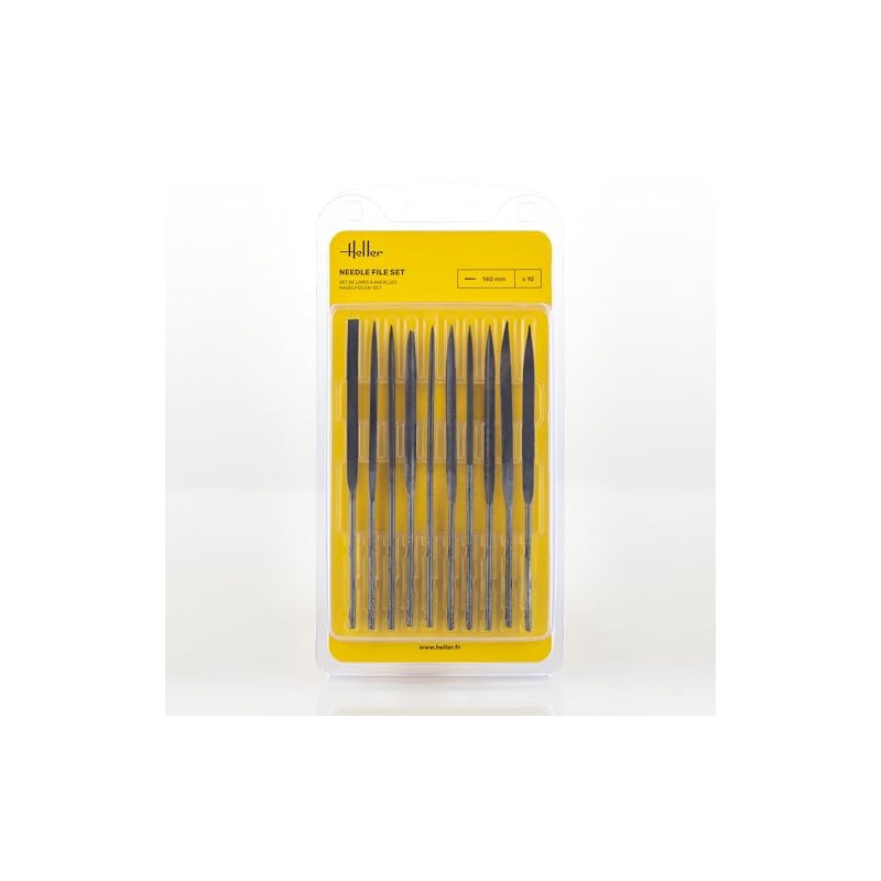 Heller 99004 Needle File Set (10 Pieces)