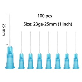 100 Pack 1Inch 23Ga Glue Tip For Measuring and Refilling, Inks, Plants, Industrial, Lab Supplies