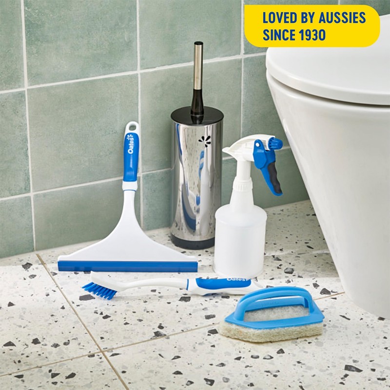 Oates Polished Steel Premium Toilet Brush Set