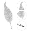 Suloli Silver Feather Christmas Tree Decorations - 10PCS Clip On,