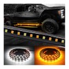 Truck LED Running Board Lights Amber Side Marker Kit, White