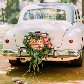 COHEALI Ring Sucker Wet Floral Foam Wreath 11.2 inches Wet Funeral Wedding Floral Wet Foam Ring car Front Foam Dried Plastic Artificial Flowers