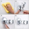 Shower Head Holder Suction Cup Handheld Showerhead Bracket Adjustable Height