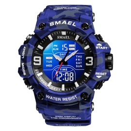 Military Watch Digital Watch Men's Digital Watch 5 ATM Waterproof Military Watch Tactical Men's Watch Black Green Boys Sports Watch Men Outdoor Chronograph Men's Stopwatch Sports Alarm Clock