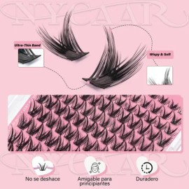 Kit Pestañas Naturales Wispy Nycaar Con Pegamento Diy