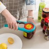 1+1 All-purpose opener lid bottle opener 4-hole multi-lid opener, green