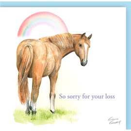 Horse So Sorry for You're Loss Card - Printed in UK - Recyclable - Blank