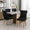 LZ LEISURE ZONE Velvet Dining Chairs Set of 2, Upholstered