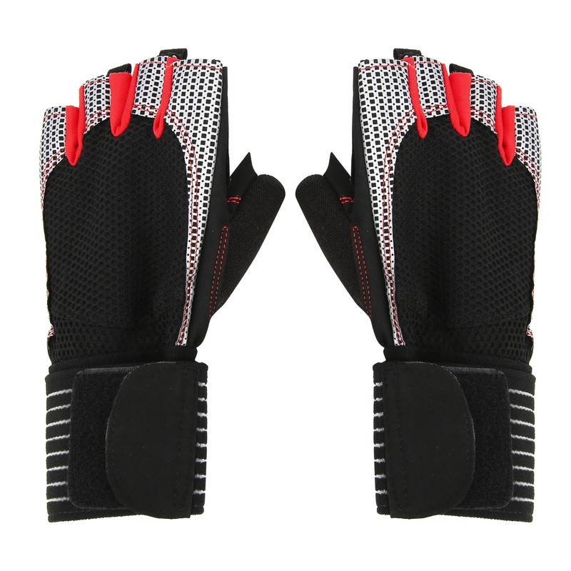 Half Finger AntiSlip Fitness Gloves Weight Lifting Sport Gloves with